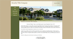 Desktop Screenshot of mysecuritytitle.com
