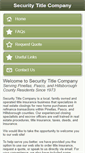 Mobile Screenshot of mysecuritytitle.com