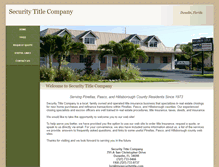 Tablet Screenshot of mysecuritytitle.com